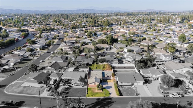 14819 San Feliciano Dr, La Mirada, CA 90638 - aerial overview of property's location with nearby suburban area and mountains