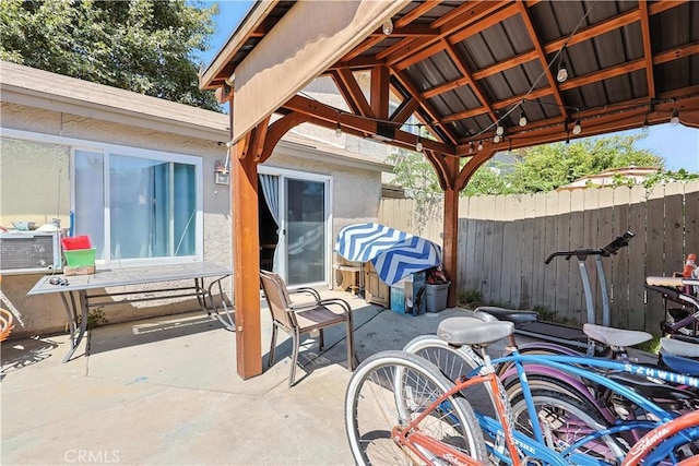 13643 Alcade St, La Puente, CA 91746 - view of patio featuring a gazebo