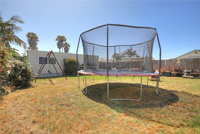 560 S 12th St, Grover Beach, CA 93433 - view of yard with a trampoline