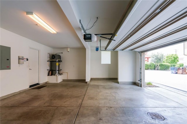 2823 Lily Ln, El Monte, CA 91733 - garage with electric panel and a garage door opener
