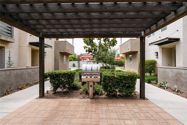 2823 Lily Ln, El Monte, CA 91733 - view of patio / terrace with a pergola and a grill