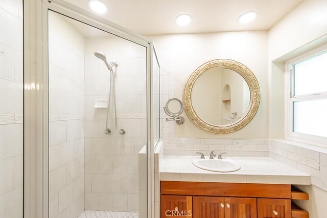 2158 N Ave, Chico, CA 95926 - bathroom featuring a stall shower and vanity