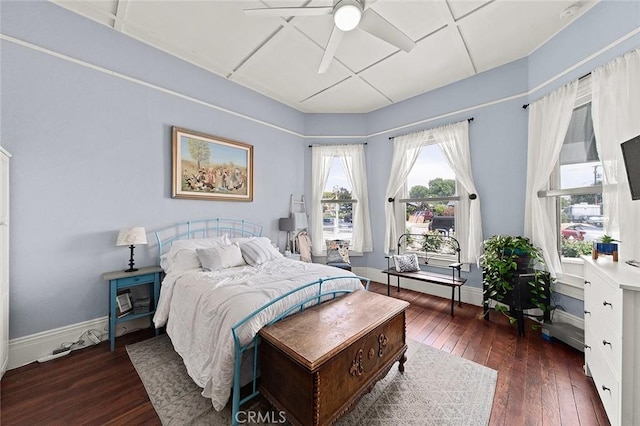 637 N 2nd Ave, Upland, CA 91786 - bedroom with hardwood / wood-style floors and ceiling fan