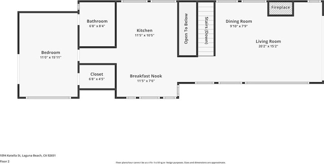 1094 Katella St, Laguna Beach, CA 92651 - view of home floor plan