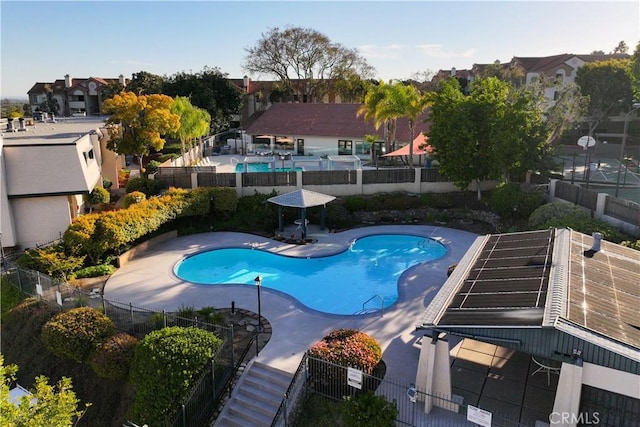 6991 Caminito Perico, San Diego, CA 92119 - community pool featuring a fenced backyard, a patio, and a residential view