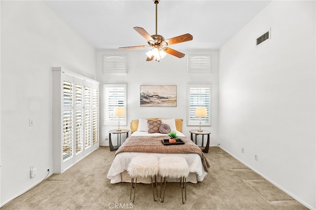 1026 N Turner Ave Unit 223, Ontario, CA 91764 - carpeted bedroom with ceiling fan and baseboards