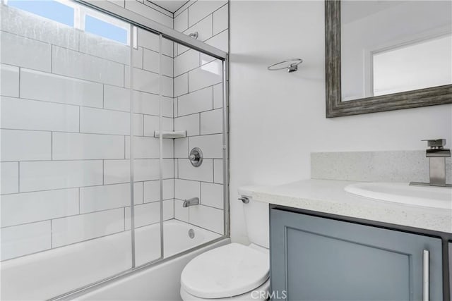 2437 Malabar St, Los Angeles, CA 90033 - full bathroom with vanity and bath / shower combo with glass door