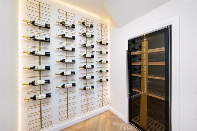 3823 Via Manzana, San Clemente, CA 92673 - wine area with wine cooler and vaulted ceiling