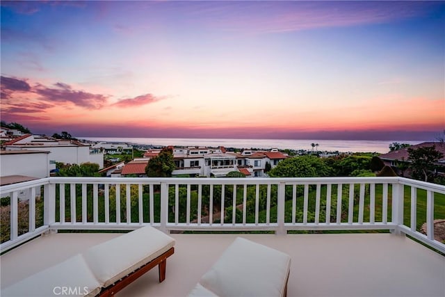 3823 Via Manzana, San Clemente, CA 92673 - balcony at dusk featuring a water view