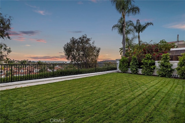 10 Novilla, Laguna Niguel, CA 92677 - view of yard at dusk