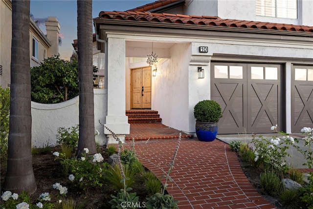 10 Novilla, Laguna Niguel, CA 92677 - property entrance featuring stucco siding and a tile roof