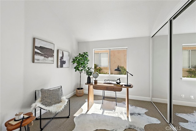 10 Novilla, Laguna Niguel, CA 92677 - carpeted office featuring healthy amount of natural light and vaulted ceiling