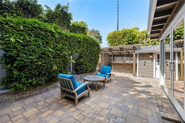 430 Anita St, Laguna Beach, CA 92651 - view of patio / terrace featuring a pergola