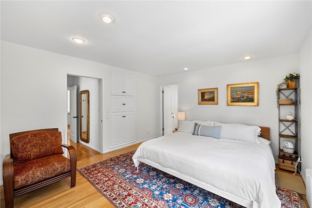 430 Anita St, Laguna Beach, CA 92651 - bedroom with light wood-type flooring and recessed lighting