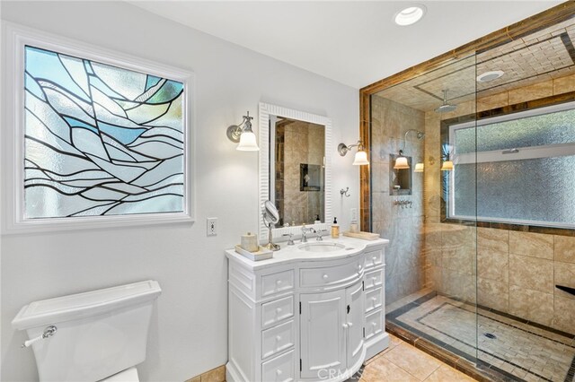 430 Anita St, Laguna Beach, CA 92651 - full bathroom with vanity, plenty of natural light, and tiled shower