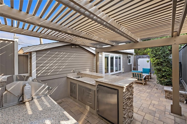 430 Anita St, Laguna Beach, CA 92651 - view of patio / terrace with area for grilling and a pergola