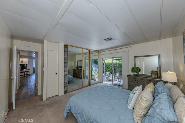 2851 Rolling Hills Dr Unit 255, Fullerton, CA 92835 - carpeted bedroom featuring access to exterior