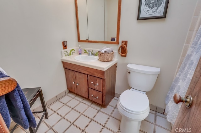 2741 S Walker Ave, San Pedro, CA 90731 - bathroom featuring vanity and tile patterned floors