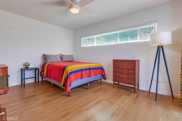 2741 S Walker Ave, San Pedro, CA 90731 - bedroom with wood finished floors and ceiling fan