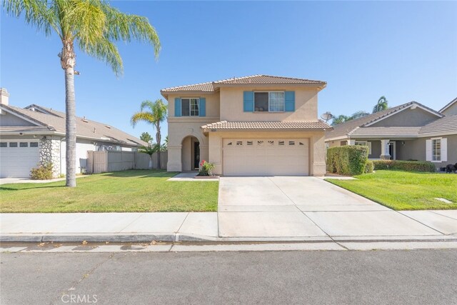 31652 Loma Linda Rd, Temecula, CA 92592 - view of front of house with a tile roof, stucco siding, concrete driveway, and a garage