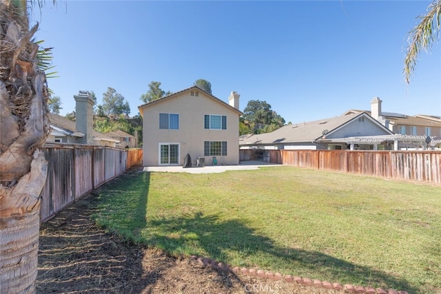 31652 Loma Linda Rd, Temecula, CA 92592 - back of property with a patio area, a fenced backyard, and stucco siding