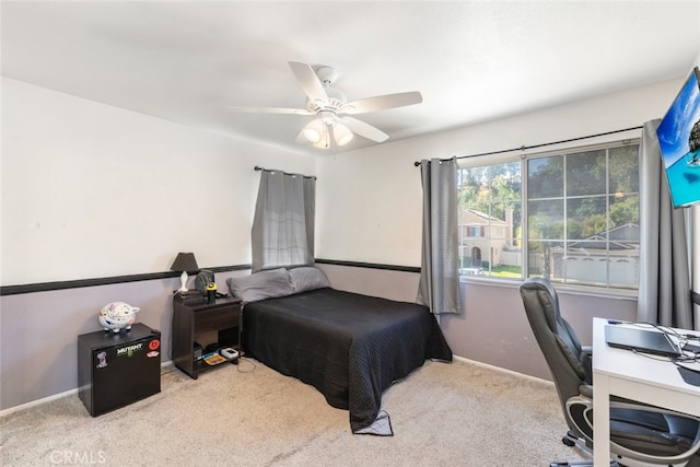 31652 Loma Linda Rd, Temecula, CA 92592 - bedroom featuring carpet, an office area, and a ceiling fan