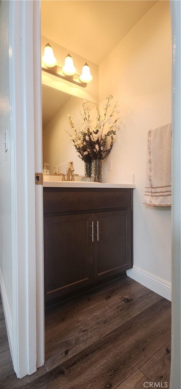 315 Fuente Dr, Guadalupe, CA 93434 - bathroom with wood finished floors and vanity