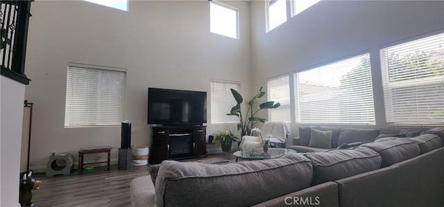 315 Fuente Dr, Guadalupe, CA 93434 - living area featuring a towering ceiling and wood finished floors