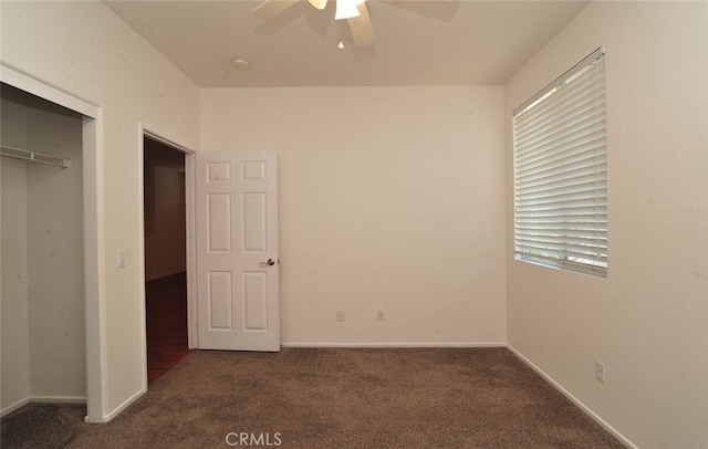 26508 Veramonte Ave, Murrieta, CA 92562 - unfurnished bedroom featuring carpet, a closet, and a ceiling fan