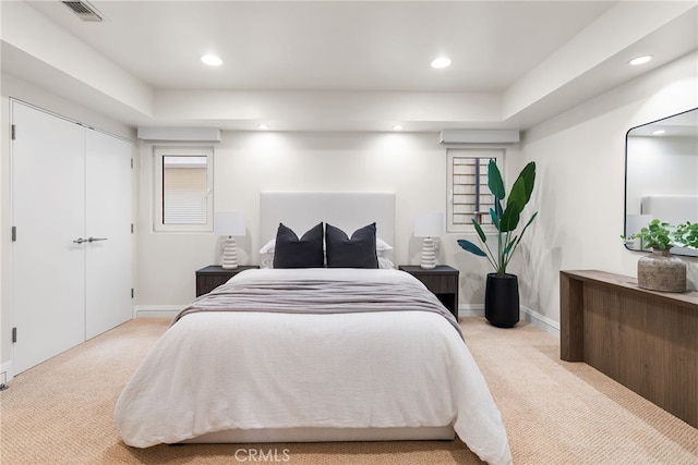 1554 E Oceanfront, Newport Beach, CA 92661 - carpeted bedroom with recessed lighting and multiple windows