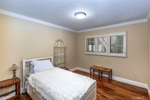 5591 Kenwood Ave, Buena Park, CA 90621 - bedroom with crown molding and dark wood-style floors