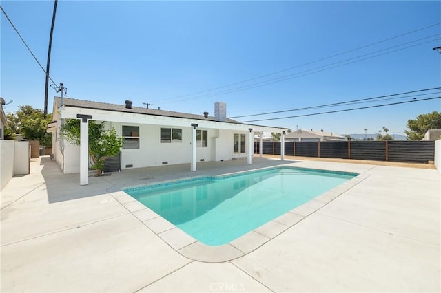 5001 N Darfield Ave, Covina, CA 91724 - view of pool with a patio and a fenced backyard