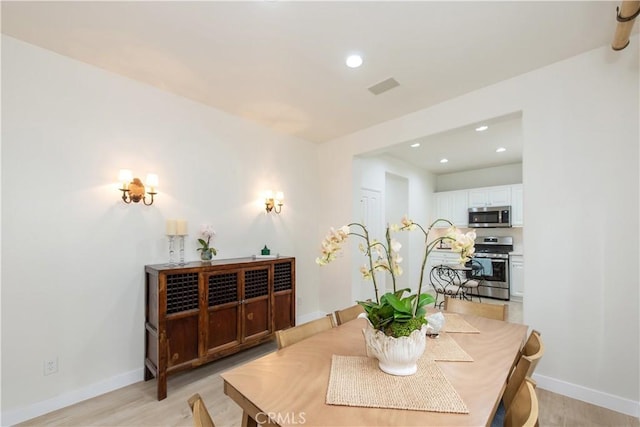 29 Windchime, Irvine, CA 92603 - dining space featuring light wood finished floors and recessed lighting