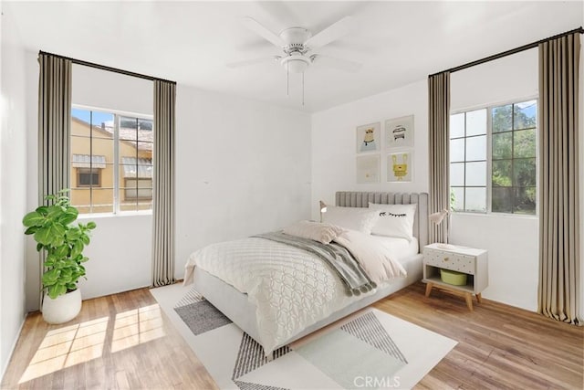 549 E Evans St, San Bernardino, CA 92404 - bedroom featuring wood finished floors and a ceiling fan