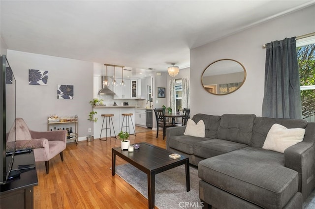 1434 N Rose St, Burbank, CA 91505 - living room featuring light wood-style floors