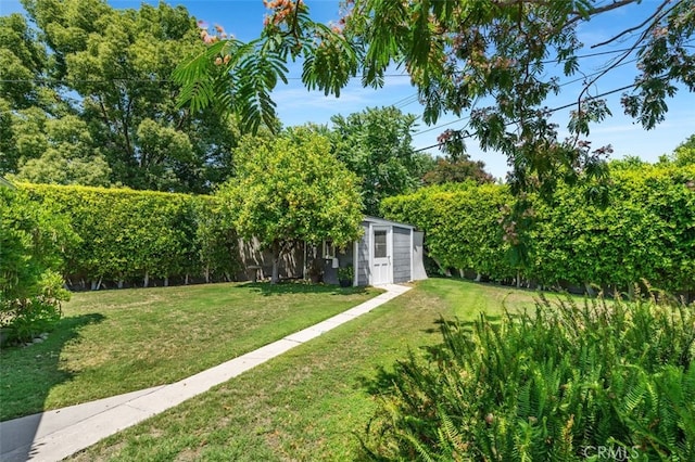 1434 N Rose St, Burbank, CA 91505 - view of grassy yard featuring a shed