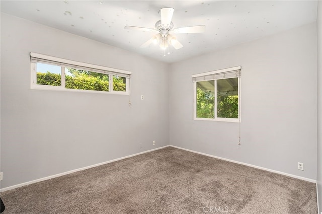 1434 N Rose St, Burbank, CA 91505 - carpeted empty room with baseboards and ceiling fan
