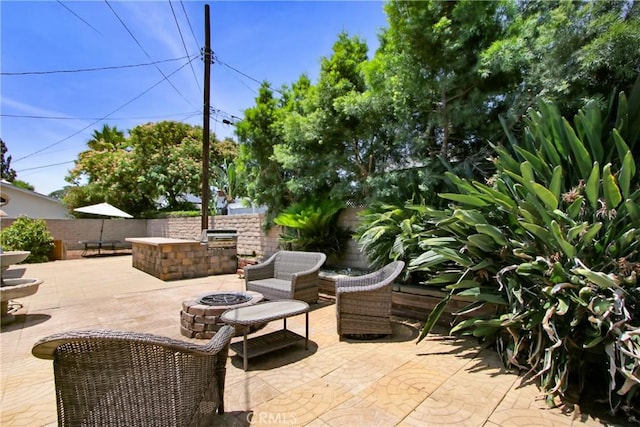 467 W Casad St, Covina, CA 91723 - view of patio featuring a fire pit and area for grilling
