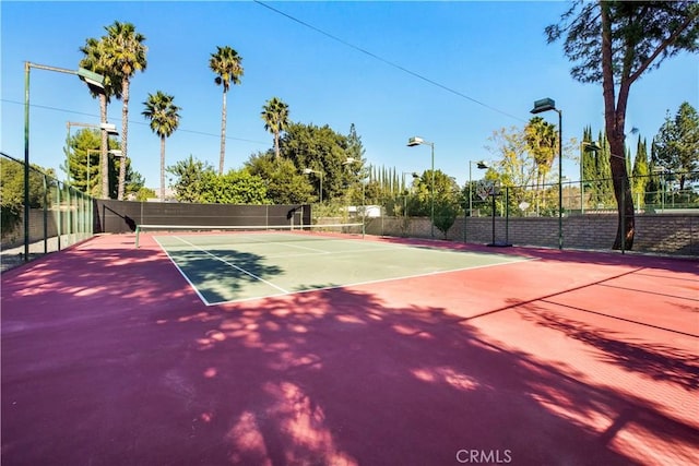 22329 Plummer St, Chatsworth, CA 91311 - view of tennis court featuring community basketball court