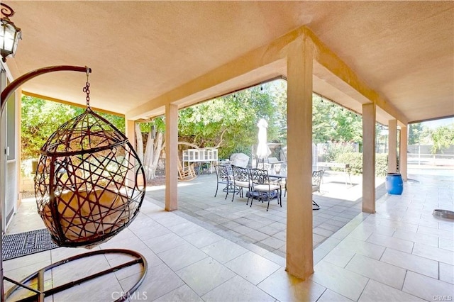 22329 Plummer St, Chatsworth, CA 91311 - view of patio / terrace featuring outdoor dining space