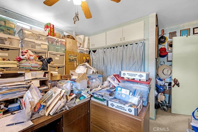 15043 Tuba St, San Fernando, CA 91345 - interior space with a ceiling fan