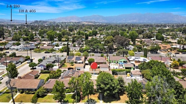 15043 Tuba St, San Fernando, CA 91345 - aerial view of residential area with a mountainous background