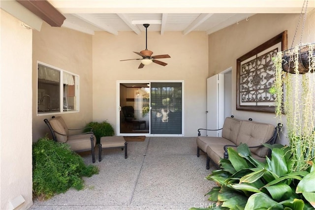 1225 Carlsbad St, Placentia, CA 92870 - view of patio with a ceiling fan