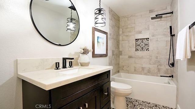 23782 Lagarto, Mission Viejo, CA 92691 - full bath featuring vanity, washtub / shower combination, and tile patterned floors