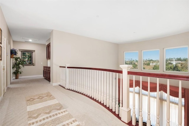 2841 Dos Lomas Pl, Fallbrook, CA 92028 - hallway featuring light colored carpet and baseboards