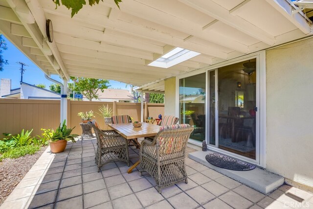 13418 Palm Pl, Cerritos, CA 90703 - view of patio / terrace with outdoor dining space