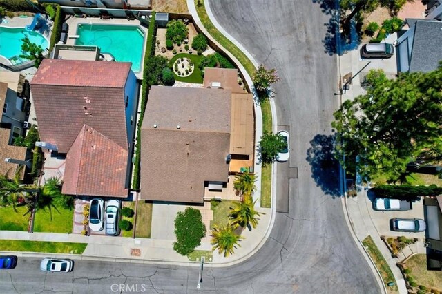 13418 Palm Pl, Cerritos, CA 90703 - bird's eye view of a pool