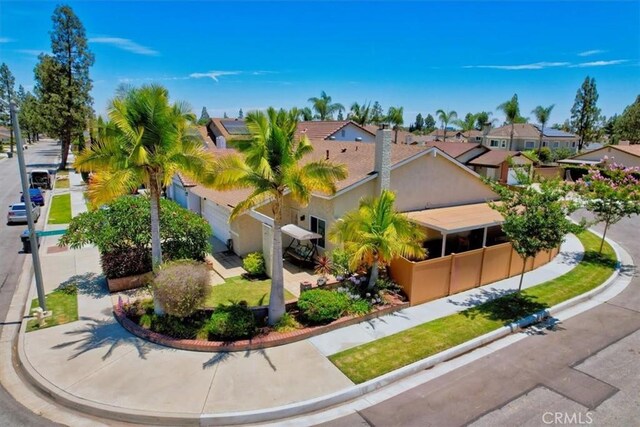 13418 Palm Pl, Cerritos, CA 90703 - aerial perspective of suburban area