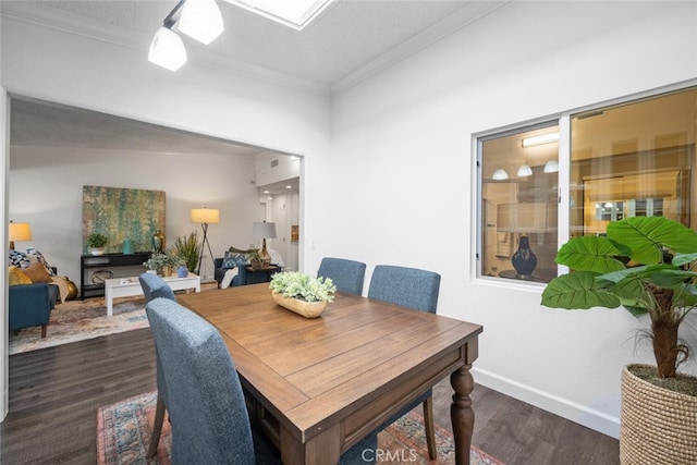 1730 Sunningdale Dr Unit 17C, Seal Beach, CA 90740 - dining area with ornamental molding and wood finished floors