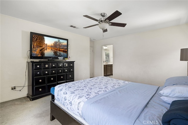 544 W Elm Park Ave, Rialto, CA 92376 - bedroom with light carpet and ceiling fan